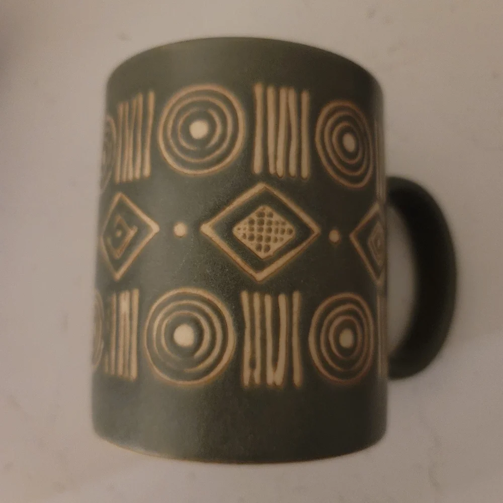 Pottery Barn Bongo Green Mug